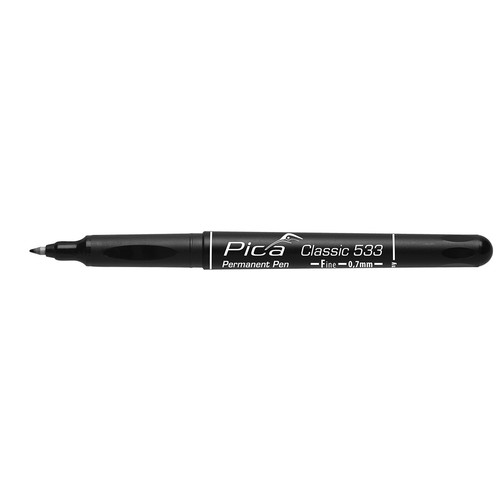 Pica Classic 533 Fine Permanent Pen, Black 533/46/SB