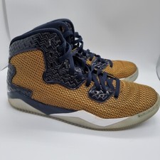 Nike Air Jordan UK 11 Spike Forty Dunk From Above Gold Leaf White Midnight Navy 