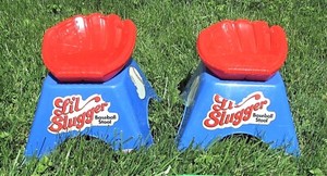2 Li'l Slugger Baseball Stools for Kids