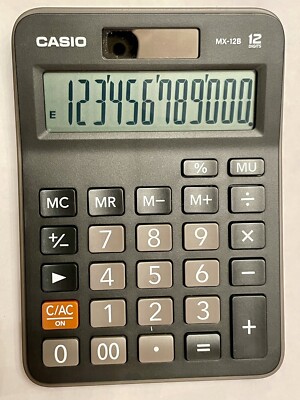 CASIO MX-12B 12 DIGITS CALCULATOR, IN GOOD WORKING