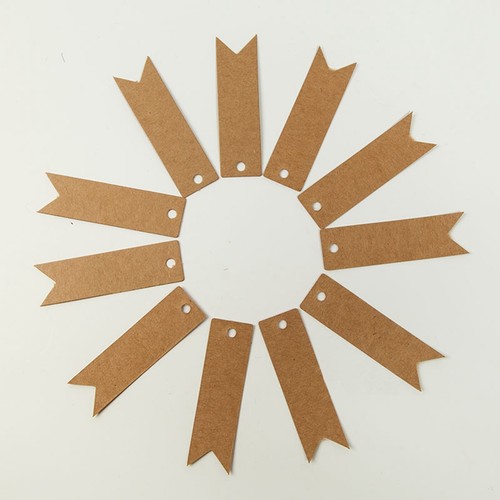 100 Blank Kraft Paper Hang Tags Price Gift Cards Swallowtailmm 70X20 Wedding