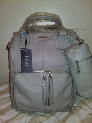 steve madden leather diaper bag