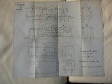 PLAN DE LOCOMOTIVE TEN WHEEL TYPE 230-879 GUEYNAUD 19 DECEMBRE 1942 SCNF