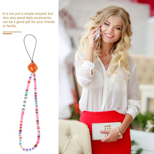 Phone Charm Beaded Phone Chain Decor Anti-lost Wrist Strap Decorative Lanyard - Zdjęcie 12 z 12