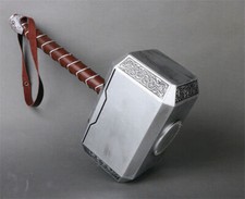 1:1 Solid Avengers Thor Hammer Replica Cosplay Mjolnir Prop Collector Halloween