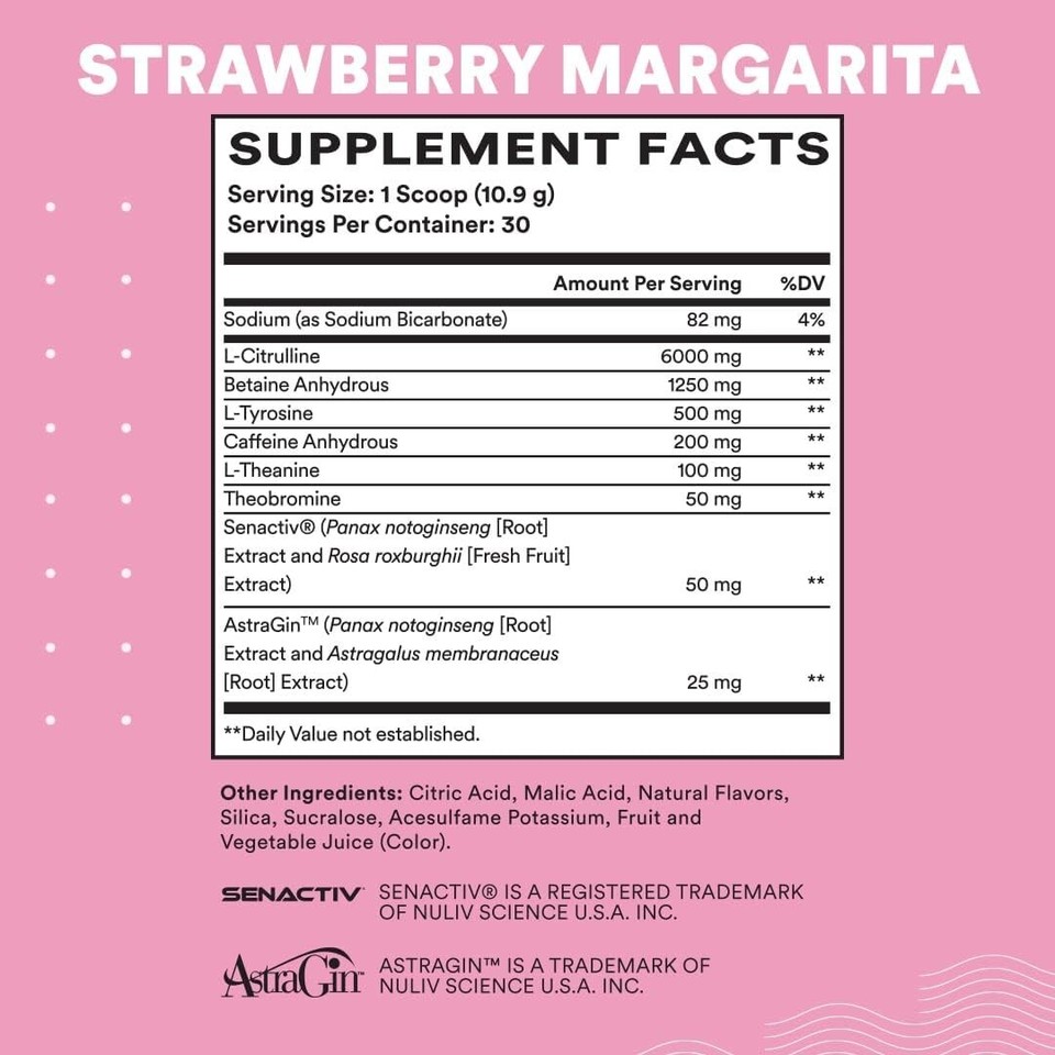 Cira PreGame Pre Workout Powder for Women Preworkout Energy