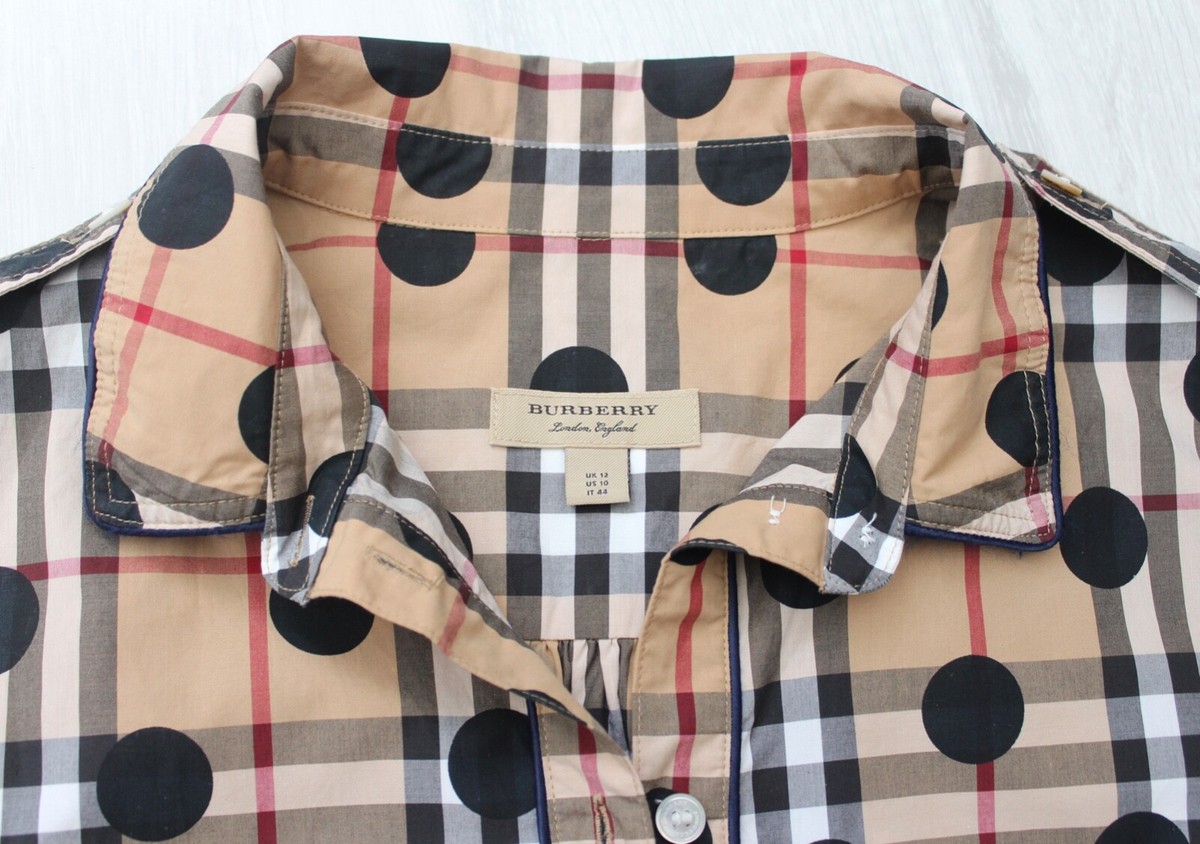 未使用　Burberry ポルカドット柄　ブラウス　6y 120㎝ 34543428-1.jpg