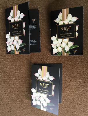 NEST GOLDEN NECTAR EAU DE PARFUM Perfume, 3 SAMPLES Of 1.5 ML EACH