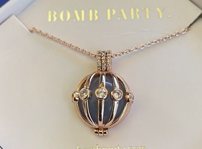 bomb party, Jewelry, Bomb Party Blue Quartz Necklace