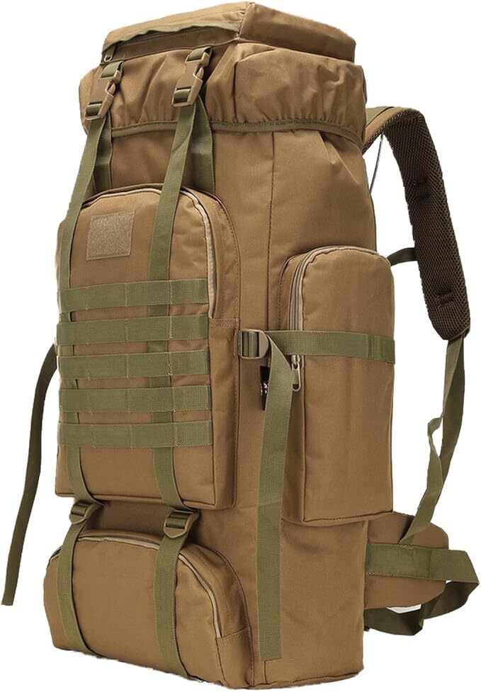 Hiking Backpack for Men 70L/100L Camping Backpack Military Rucksack-image