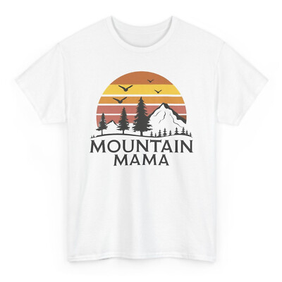 Mountain Mama Retro Camping Mom T-shirt Adventure Campers Hiking