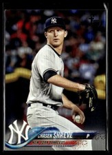 2018 Topps 497 Chasen Shreve New York Yankees Vintage Stock 88/99 Baseball Card