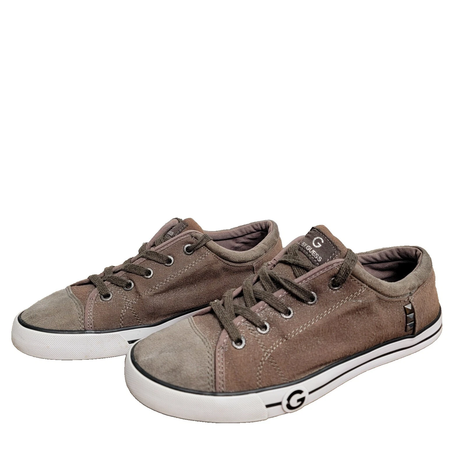 GUESS Leather Upper Solid Flats for Women