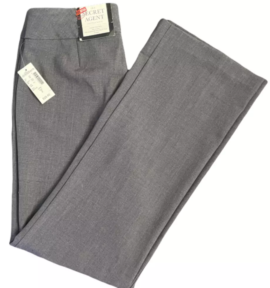 NWT Women's Tummy Control Dress Pants - Roz&Ali - Gray - 2