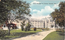 c.1910 State Hospital for Insane Linclon NE post card Asylum