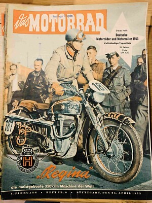 Motorrad 1953 08/53 vom 25. April 1953 25.04.53 als Geburtstagsgeschenk?