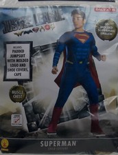 Halloween DC Justice League Superman Costume Size Large 12-14 NWT