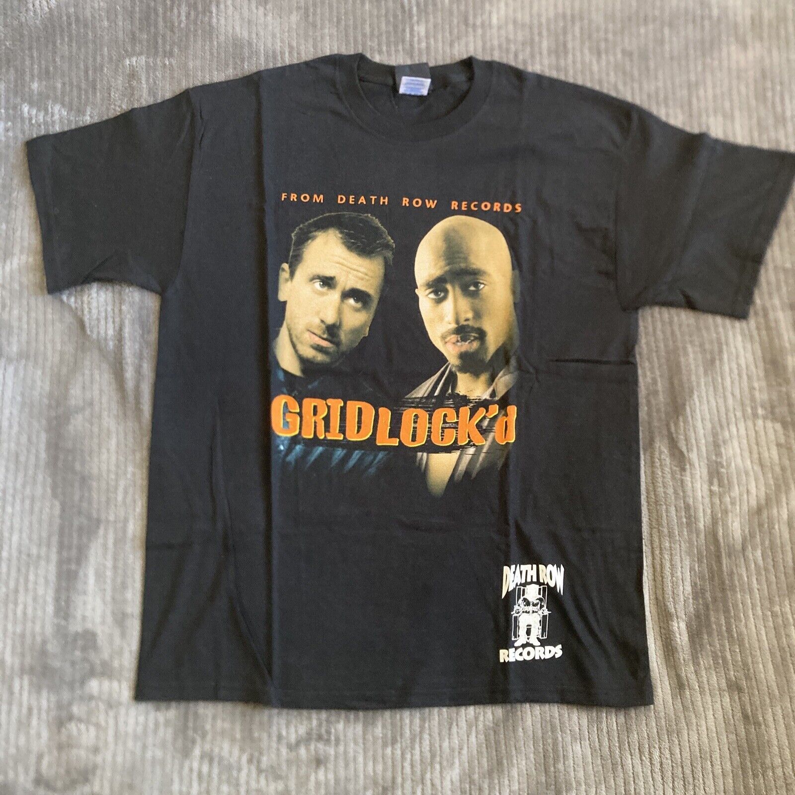FILA T shirt promozionale vintage 2Pac Movie Gridlock’d grande nera Death Row Records West Coast