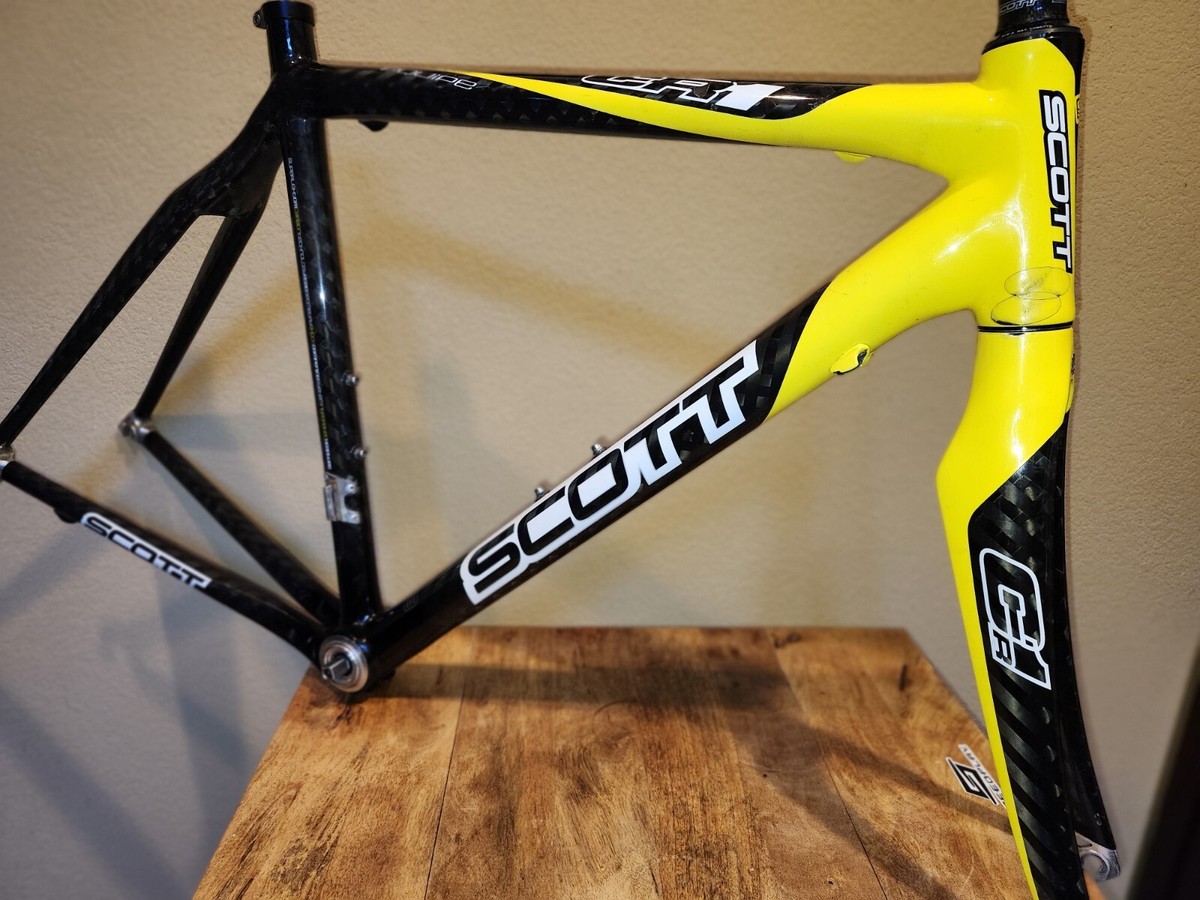 Scott CR1 Equipe Carbon Frameset 52cm Black/Yellow Road Bike Scott CR1 Equipe Carbon Frameset 52cm Black/Yellow Road Bike