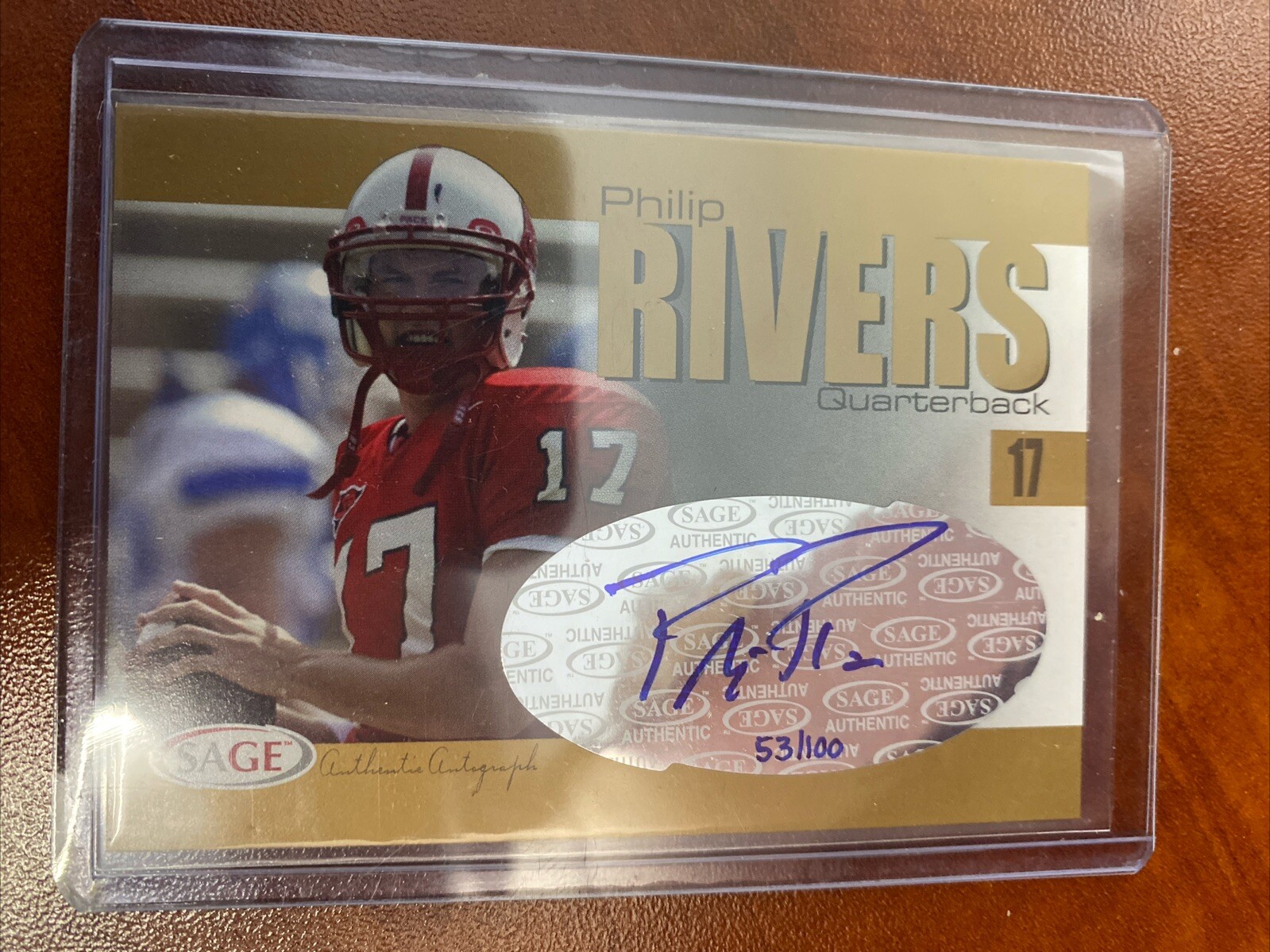Philip Rivers SA-GE Autographs #A32 Gold