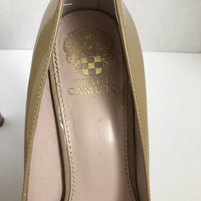 Vince Camuto Beige Patent Leather Platform Pumps Sz 8.5M | eBay