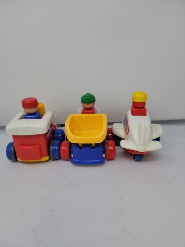 Tomy Push N Go Airplane Plane Press Pilot & TrainLitte & Tomy truck - Picture 3 of 6
