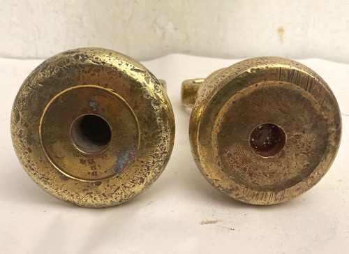 2 Old Brass Bell Weights for Trade Scale 7 Lbs. Each - Picture 11 of 11