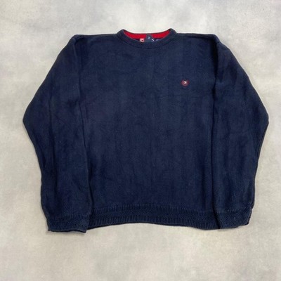 Vintage Chaps Knitted Jumper Textured Patterned Pullover Chunky Knit Sweater