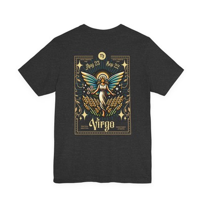 Jungfrau Sternzeichen Fee T-Shirt   Magisches Astrologie-Grafikshirt