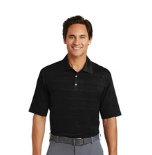 Nike Golf  Elite Series Dri-FIT Heather Fine Line Bonded Polo Shirt Black