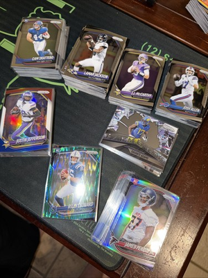 #ad #ad 148 2025 Prizm Football Lot Silver Gr. Pulsar Lazer Red White Blue RC#x27;s $50.00