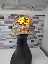 NASCAR #43 Bubba Wallace Adjustable Camo With Orange Embroidered # Hat NWT