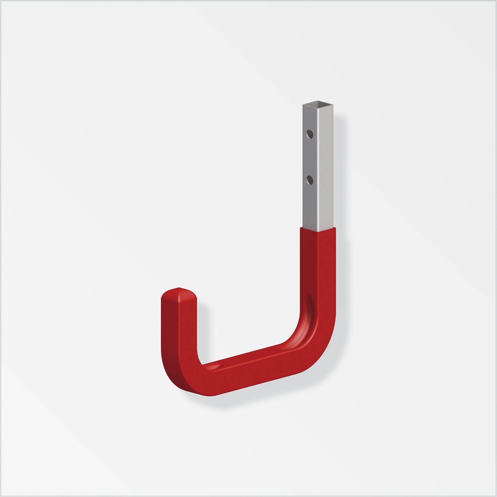GARAGE WALL STORAGE J HOOK 80 X 115MM RED SHED HANGING PRONG
