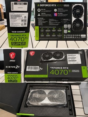 MSI GeForce RTX 4070 Ti SUPER Ventus 2X OC 16GB GDDR6X Grafikkarte Neu