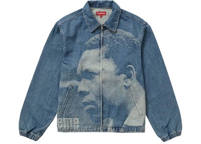Size  - Supreme John Coltrane A Love Supreme Denim Harrington Jacket Blue - New