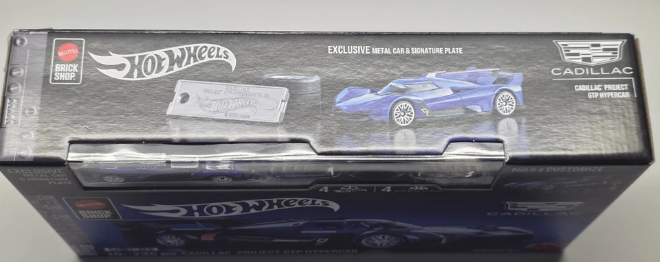 Mattel Brick Shop Hot Wheels Cadillac Project GTP brinquedo de construção hipercarro 1:32 + 1:64 - Imagem 4 de 4