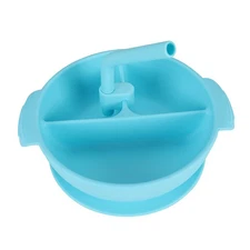 Silicone Suction Bowl & Spoon Food Grade Set For Baby Toddler Weaning Feeding