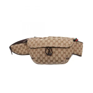 Petit sac ceinture en toile Gucci Gg marque taille détachée homme