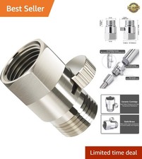 Effortless Shower Flow Control Valve - Durable Brass  Polished Nickel Finish