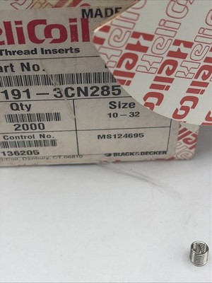 LOT OF 39, HELI-COIL, MS124695, 10-32 UNF, 1.5D Insert, 1191-3CN285