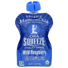 Chia Squeeze Bio Framboise Sauvage 3,5 Oz (Caisse De 8) Par Mamma Chia