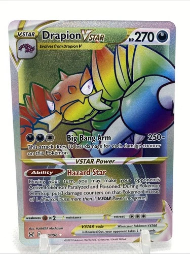 Drapion VSTAR (Secret) 200/196 Swsh11: Lost Origin Holo