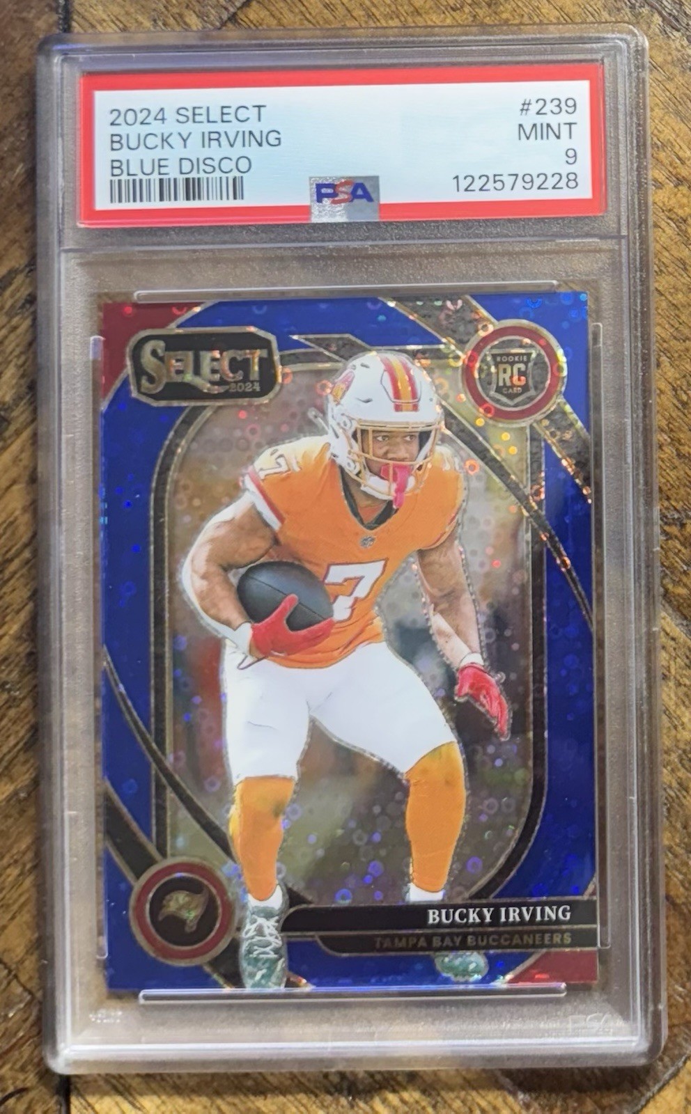 2024 PANINI SELECT #239 BUCKY IRVING BLUE DISCO /25 PSA 9