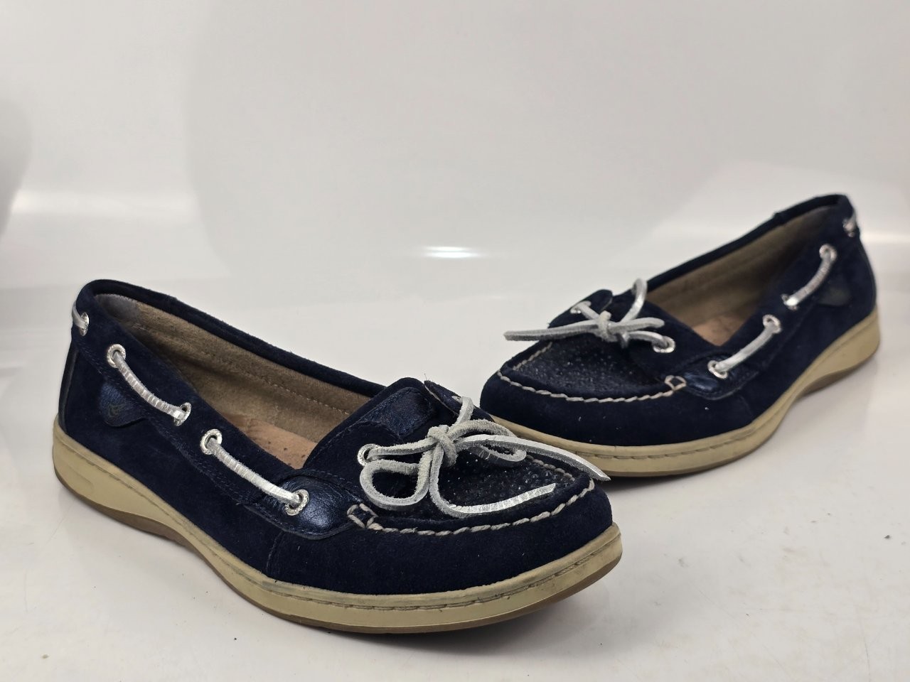 Sperry Top-Sider Women's Blue Leather Boat Shoes US Size 9M