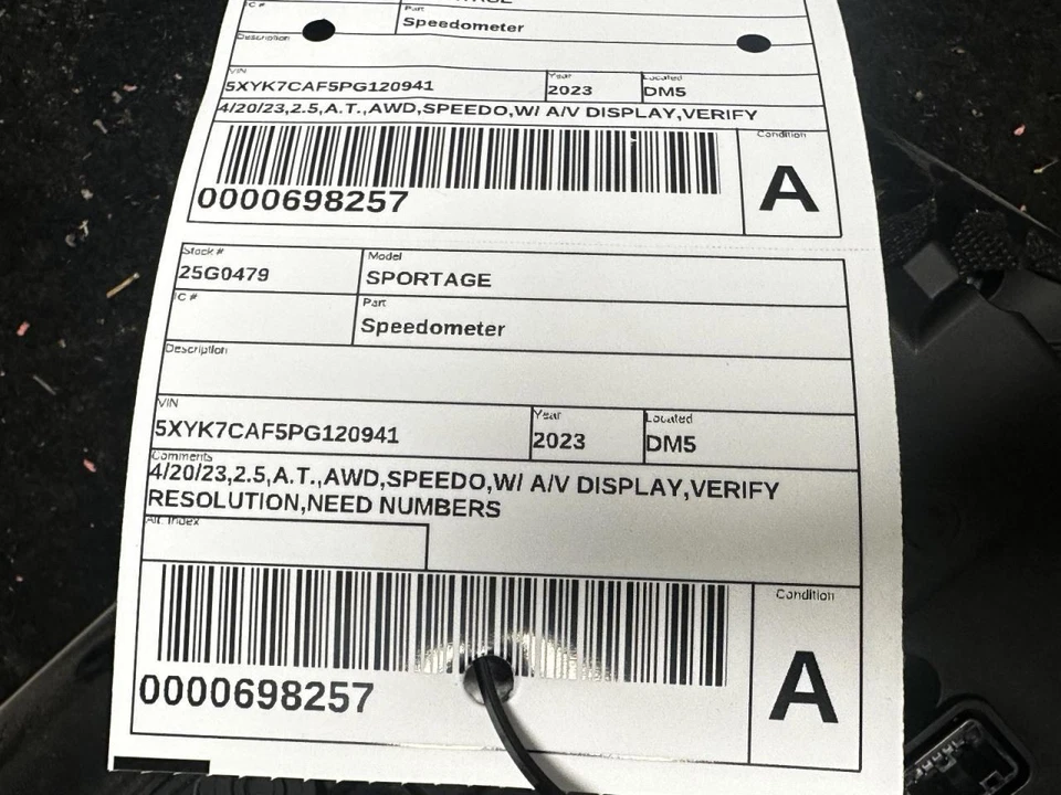 Speedometer US Built 12.30" Display Screen Fits 23-24 SPORTAGE 2010198 - Image 4 of 4