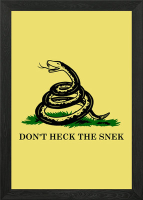 Dont Heck The Snek Gerahmtes Wandbild Poster Leinwanddruck Bild