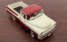Danbury Mint 1957 Dodge Sweptside D100 Pickup – 1:24 Scale Diecast, Red/Cream
