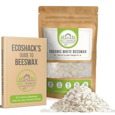 Ecoshack Organic White Beeswax Pellets - Natural Bees Wax for 500g, 