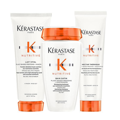 Kérastase Nutritive Set   Lait Vital + Bain Satin + Nectar Thermique