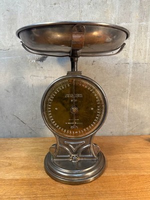 THE SALTER イングランド製　ヴィンテージ　天秤 Vintage Salter No 50 Spring Balance Scale Cast Iron Brass Dial
